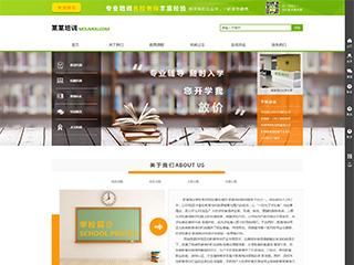 教育、培訓行業彩色模板網站